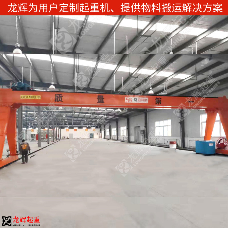 室内低净空双梁门式起重机产品图片3